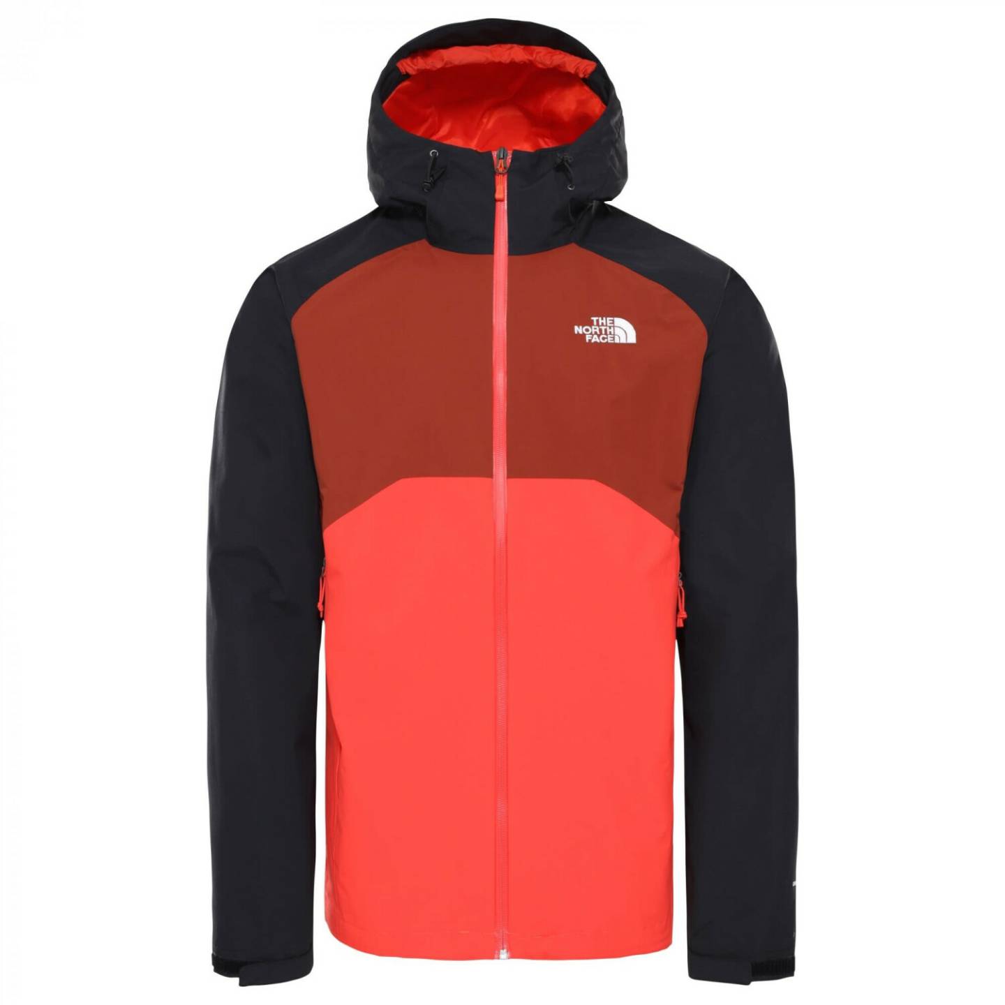 The North Face Stratos Jacket Men (CMH9)flare/tnf black/y brown Outdoorbekleidung