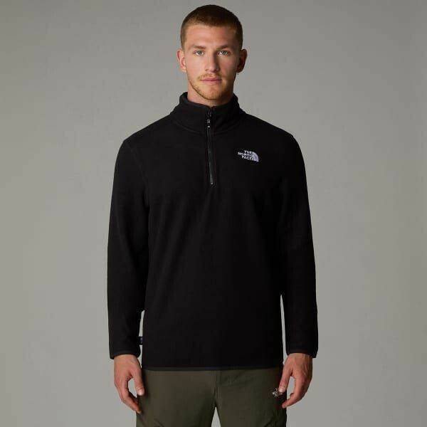 Herren-Pullover The North Face 100 Glacier 1/4 Zip Fleece (NFOA855W)black