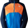 Outdoorbekleidung The North Face Stratos Jacket Men (CMH9)optic blue/shocking orange/summit navy