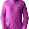 The North Face Women's 100 Glacier Full-Zip Fleece (5IHO)purple cactus flower Outdoorbekleidung