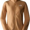 Outdoorbekleidung The North Face 100 Glacier Full Zip Fleece Womenalmond butter