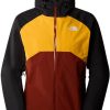 The North Face Stratos Jacket Men (CMH9)y brown/summit gold/TNF black Outdoorbekleidung