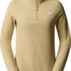 Damen-Pullover The North Face 100 Glacier Fleece 1/4 Zip Womenkhaki stone