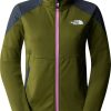 The North Face Womens Middle Rock Full Zip Fleece (8521)forest olive/asphalt gr Outdoorbekleidung