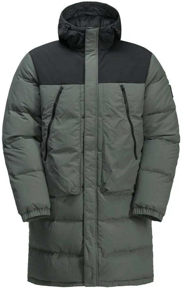 Jack Wolfskin Dellbrueck Long Jacketslate green Outdoorbekleidung