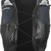 Salomon Active Skin 12 with Flasks WomenL black/metal Laufen