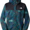 Outdoorbekleidung The North Face Men's Antora Jacketsummit navy camo texture print-tnf black