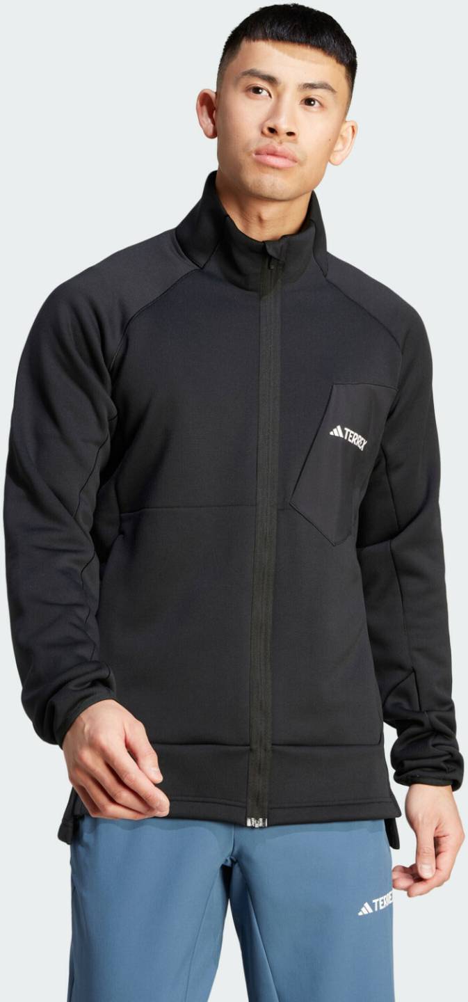 Adidas Man TERREX Xperior Medium Fleece Jacketblack (IB1839) Outdoorbekleidung