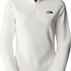 Damen-Pullover The North Face 100 Glacier Fleece 1/4 Zip Womenwhite