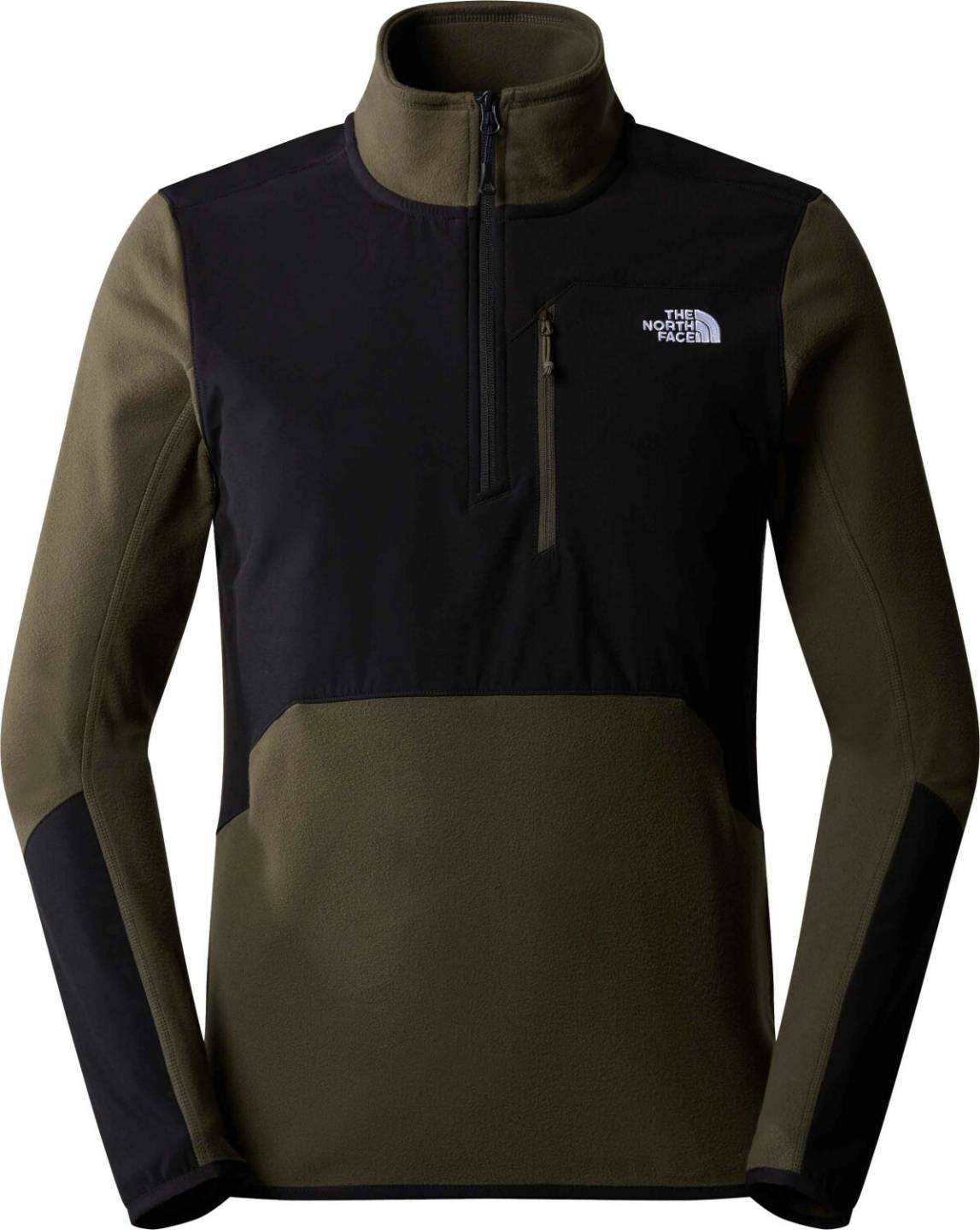 Herren-Pullover The North Face Men’s Glacier Pro 1/4 Zip Fleecenew taupe green tnf black