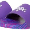 Hype Crazy Wave Script Sliders violett Badeschuhe