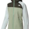 Outdoorbekleidung The North Face Stratos Jacket Women (CMJ0)tea green/new taupe green/tin grey